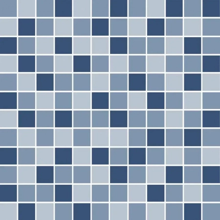 Декор Темари мозаичный микс синий матовый 29,8x29,8x0,35