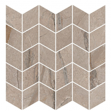 Декор Ифран мозаичный бежевый светлый глянцевый обрезной 30x31,2x0,9