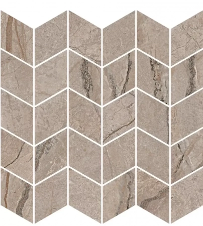 Декор Ифран мозаичный бежевый светлый глянцевый обрезной 30x31,2x0,9