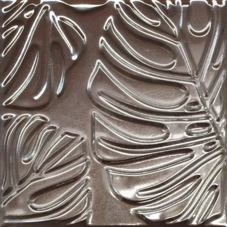 Декор Агдаль 2 металл глянцевый структура 15x15x0,9