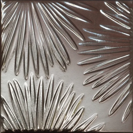 Декор Агдаль 4 металл глянцевый структура 15x15x0,9