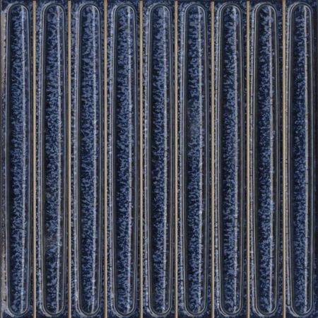 Декор чипсет Далия синий глянцевый 20x20x0,95