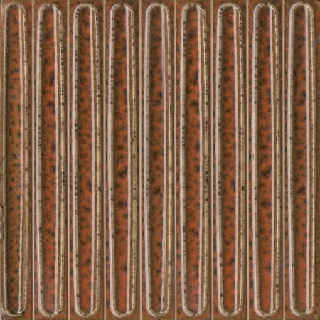 Декор чипсет Далия оранжевый глянцевый 20x20x0,95