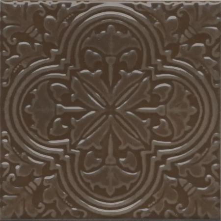 Декор Фес коричневый глянцевый 15x15x0,77