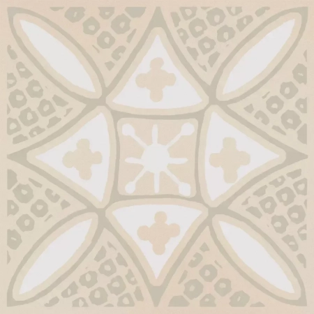 Декор Бахия 2 бежевый светлый глянцевый 9,8x9,8x0,7