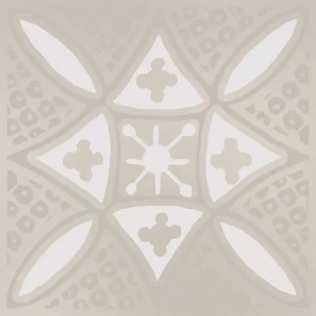 Декор Бахия 2 серый светлый глянцевый 9,8x9,8x0,7