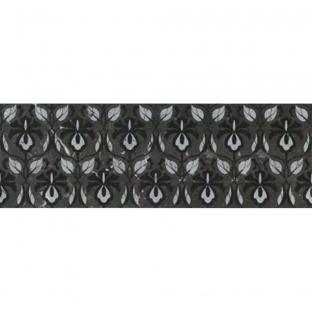 Декор Тубкаль чёрный глянцевый обрезной 30x89,5x0,9
