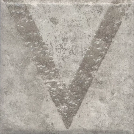 Декор Спартель 1 серый матовый 9,8x9,8x0,7