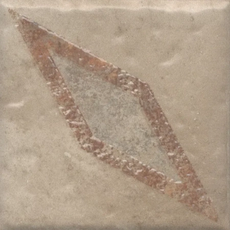 Декор Спартель 2 бежевый матовый 9,8x9,8x0,7