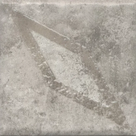 Декор Спартель 2 серый матовый 9,8x9,8x0,7