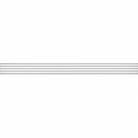 Бордюр Монфорте белый структура матовый обрезной 40х3,4