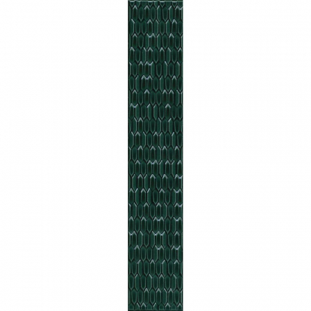Бордюр Левада зеленый темный глянцевый 40х7