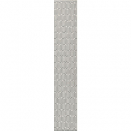 Бордюр Левада серый светлый глянцевый 40х7