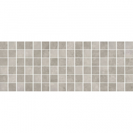 Декор Монсанту мозаичный серый светлый глянцевый 15х40