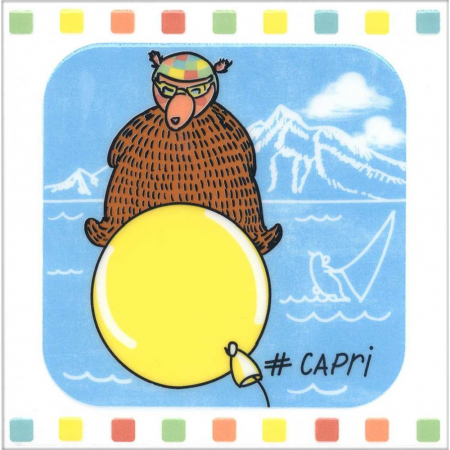 Декор Большое путешествие Капри глянцевый 20х20