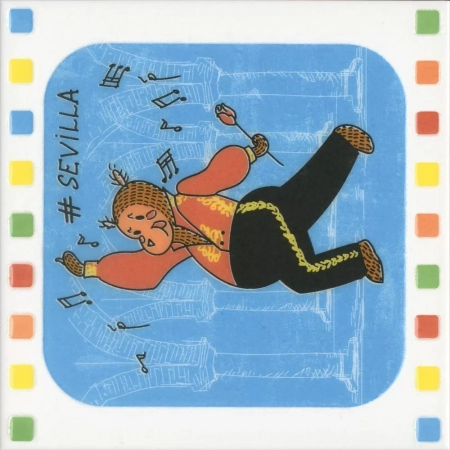 Декор Большое путешествие Seville глянцевый 20x20x0,69