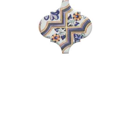 Декор Арабески Майолика орнамент глянцевый 6,5х6,5