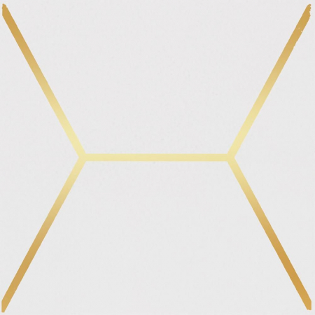 Декор Витраж белый глянцевый 15х15