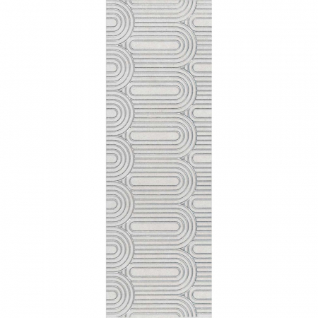 Декор Безана серый светлый матовый обрезной 25х75