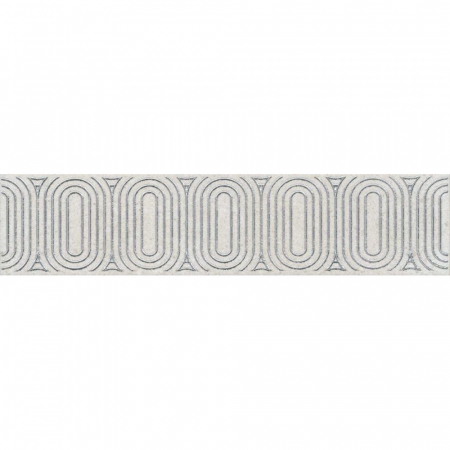 Бордюр Безана серый светлый матовый обрезной 25х5,5