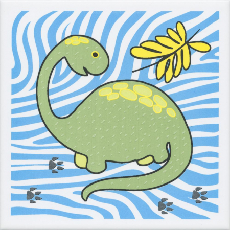 Декор Динозаврики 2 матовый 20х20