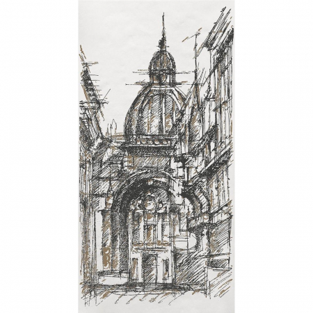 Декор Беллони матовый обрезной 40x80x1