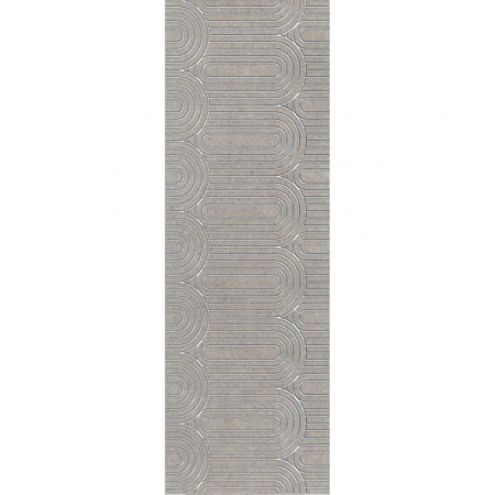 Декор Безана серый матовый обрезной 25х75