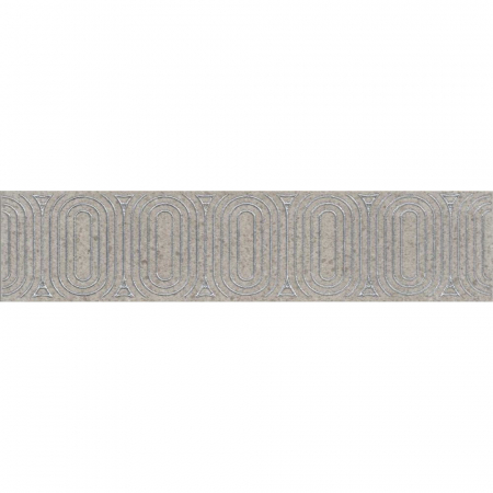 Бордюр Безана серый матовый обрезной 25х5,5