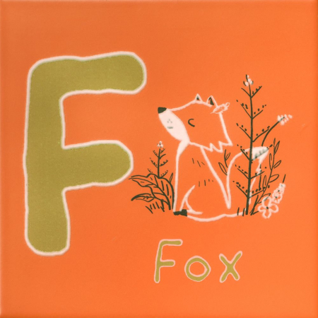 Декор Зоопарк ?F? матовый 20х20