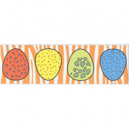 Бордюр Динозаврики 1 матовый 20х6,3