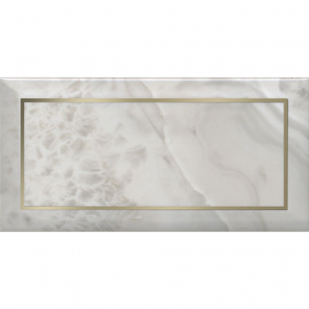 Декор Сеттиньяно белый глянцевый 9,9х20