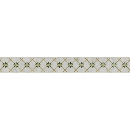 Бордюр Серенада 2 лаппатированный обрезной 60х7,2