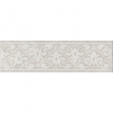 Бордюр Ферони серый светлый матовый 20х5,7
