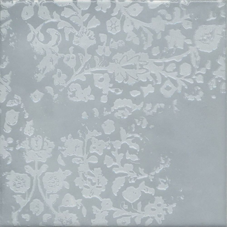 Декор Адриатика 1 голубой глянцевый 20x20x0,69