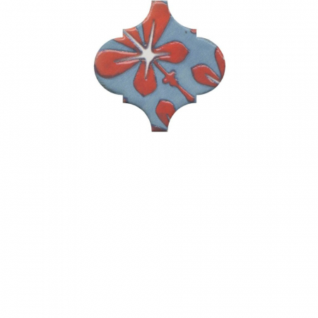 Декор Арабески Майолика орнамент глянцевый 6,5х6,5