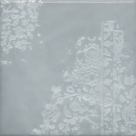 Декор Адриатика 3 голубой глянцевый 20x20x0,69