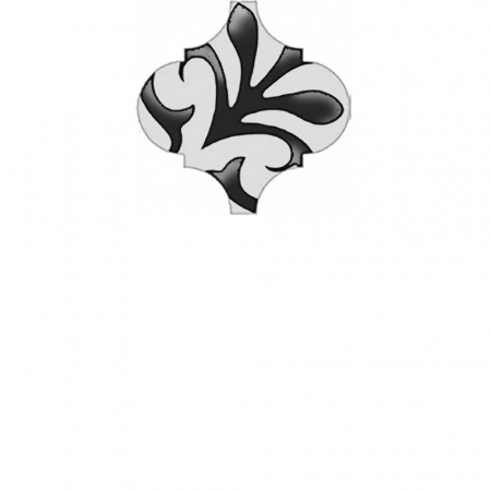 Декор Арабески глянцевый орнамент глянцевый 6,5х6,5