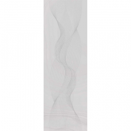 Декор Веро серый светлый глянцевый обрезной 40x120x1