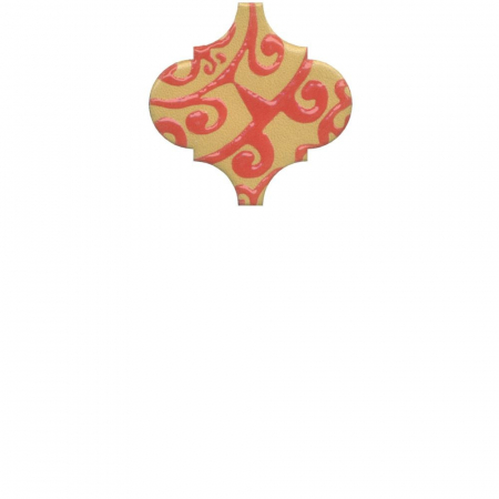 Декор Арабески Майолика орнамент глянцевый 6,5х6,5