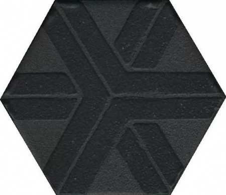 Декор Агуста черный 6x5,2x0,69