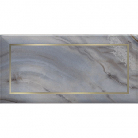 Декор Сеттиньяно синий глянцевый 9,9х20