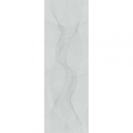 Декор Веро голубой светлый глянцевый обрезной 40x120x1