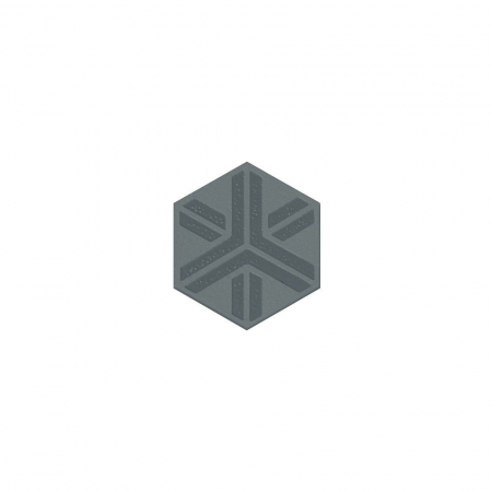 Декор Агуста синий матовыи 5,2x6