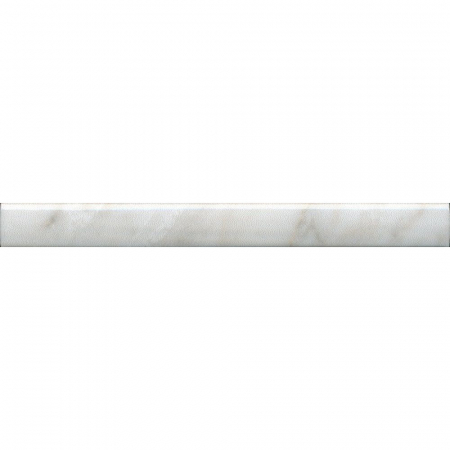 Бордюр Каприччо белый глянцевый 20х2