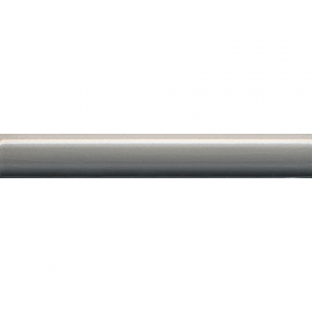 Бордюр Багет Салинас серый глянцевый 15х2