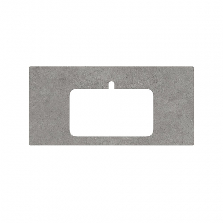 Спец. изделие декоративное для раковин, встраиваемых сверху Фондамента 100 см, серый натуральный