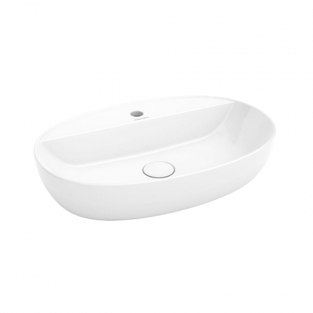 Раковина PLAZA накладная 60, белая глянцевая