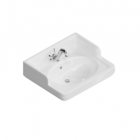 Раковина POMPEI подвесная/мебельная 60, белая глянцевая