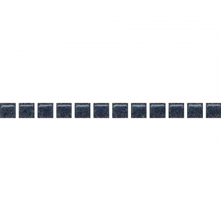 Керамический бордюр 20х1,4 Бисер чёрный глянцевый