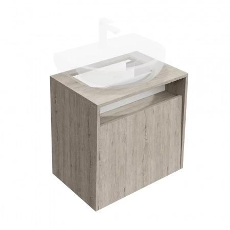 Тумба PRO подвесная 1 ящик 60, дуб Орегон